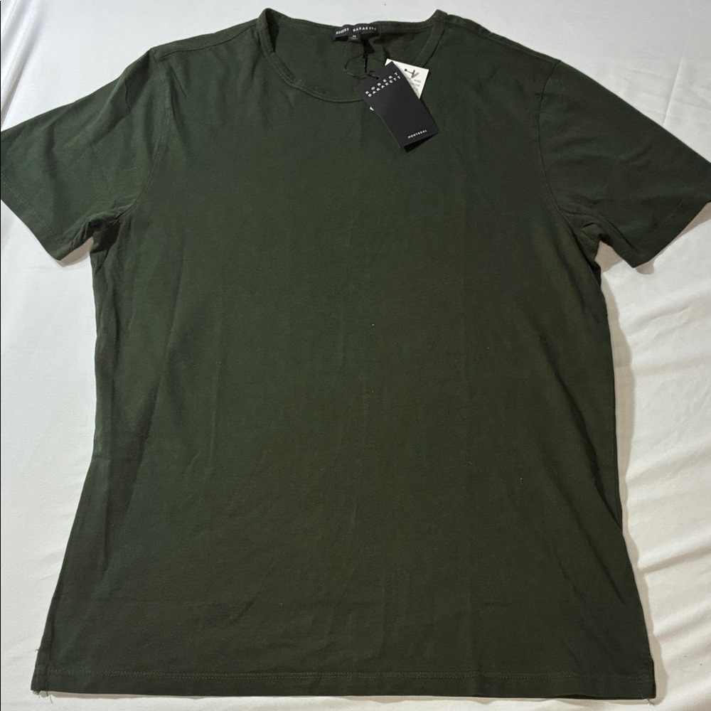 Robert Barakett Men's Green Pima cotton T-Shirt medium NWT